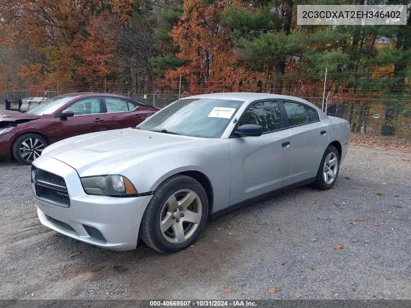 2014 Dodge Charger Police VIN: 2C3CDXAT2EH346402 Lot: 40669507