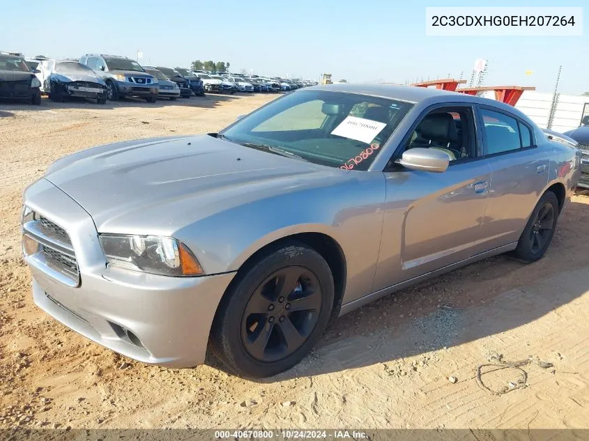 2014 Dodge Charger Sxt Plus VIN: 2C3CDXHG0EH207264 Lot: 40670800