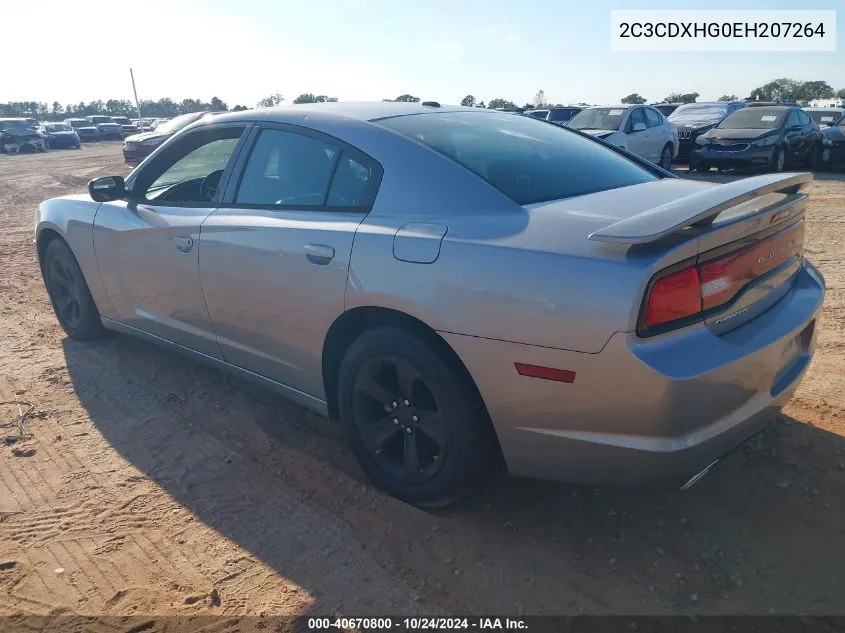 2014 Dodge Charger Sxt Plus VIN: 2C3CDXHG0EH207264 Lot: 40670800