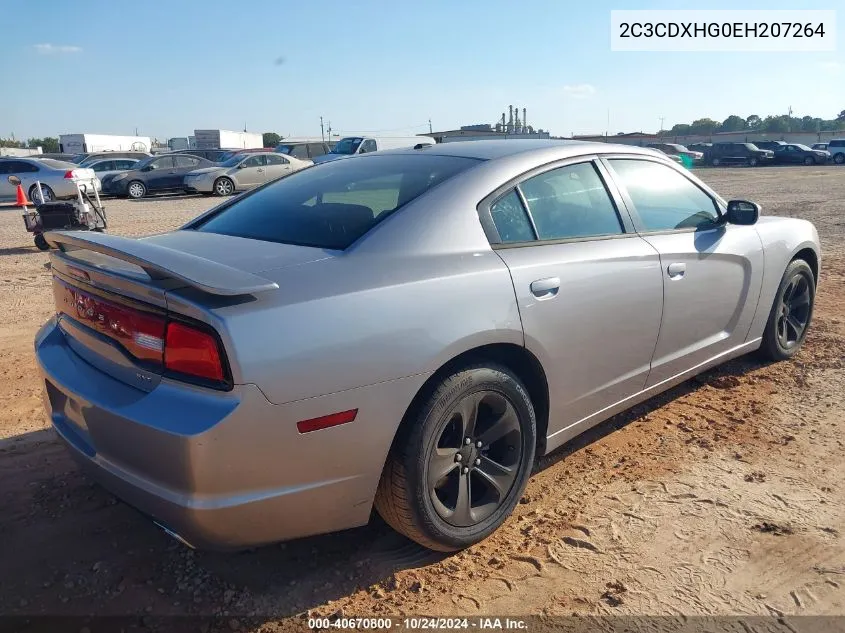 2014 Dodge Charger Sxt Plus VIN: 2C3CDXHG0EH207264 Lot: 40670800