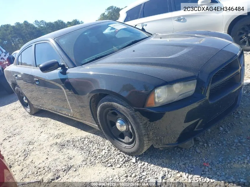 2014 Dodge Charger Police VIN: 2C3CDXAG4EH346484 Lot: 40676228