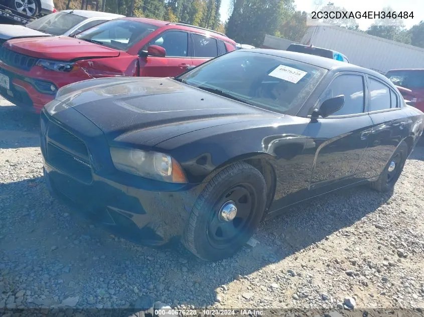 2C3CDXAG4EH346484 2014 Dodge Charger Police