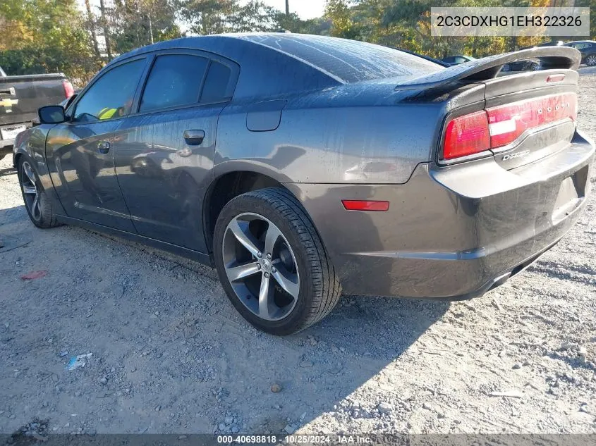 2014 Dodge Charger Sxt 100Th Anniversary VIN: 2C3CDXHG1EH322326 Lot: 40698818