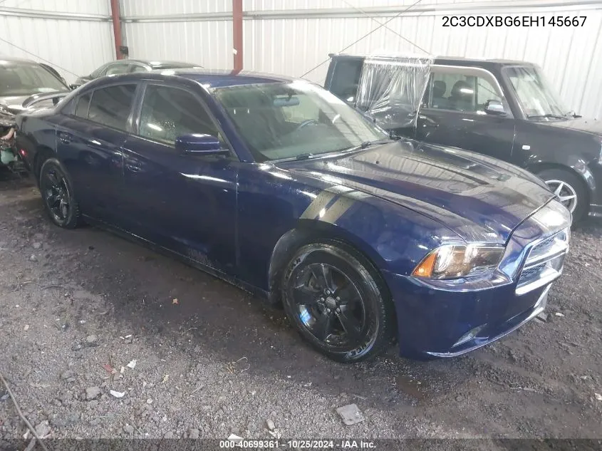 2014 Dodge Charger Se VIN: 2C3CDXBG6EH145667 Lot: 40699361