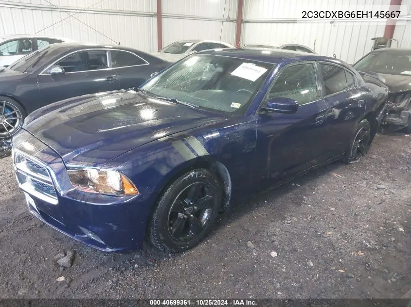 2014 Dodge Charger Se VIN: 2C3CDXBG6EH145667 Lot: 40699361