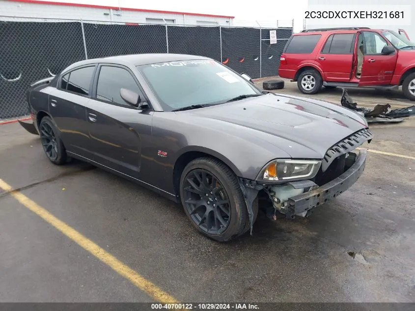 2014 Dodge Charger R/T VIN: 2C3CDXCTXEH321681 Lot: 40700122