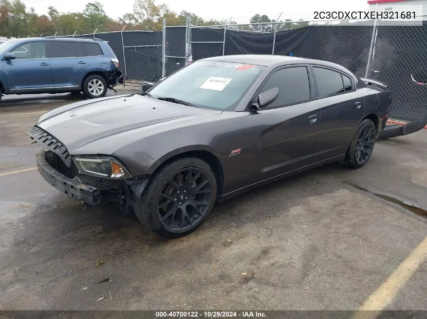 2014 Dodge Charger R/T VIN: 2C3CDXCTXEH321681 Lot: 40700122