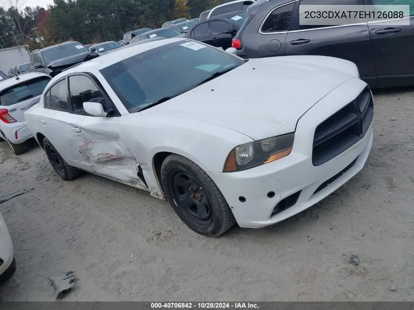 2014 Dodge Charger Police VIN: 2C3CDXAT7EH126088 Lot: 40706842