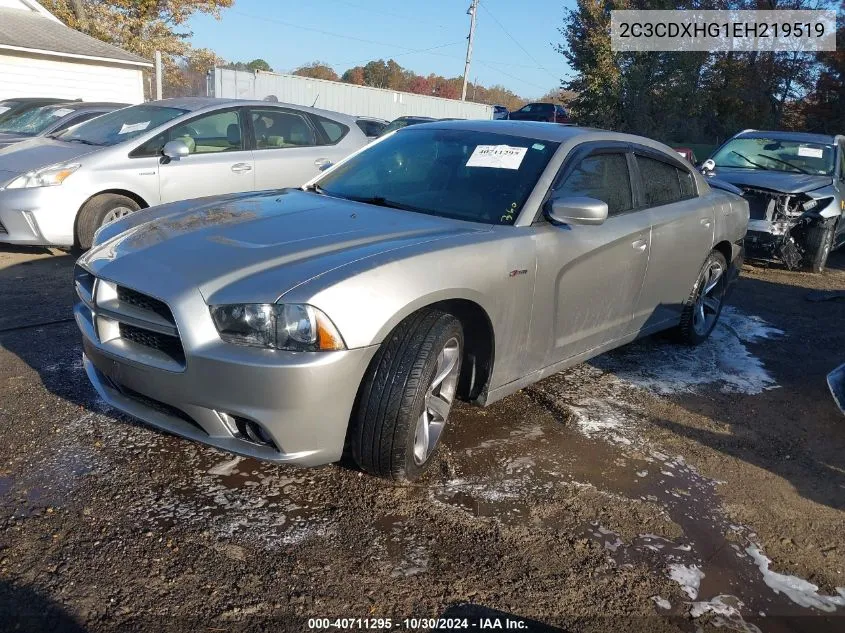 2014 Dodge Charger Sxt 100Th Anniversary VIN: 2C3CDXHG1EH219519 Lot: 40711295