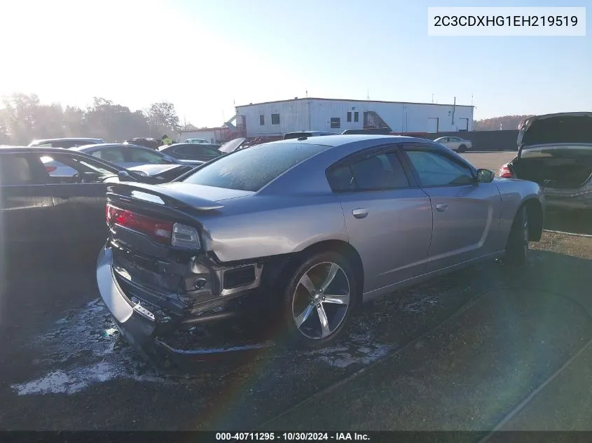 2014 Dodge Charger Sxt 100Th Anniversary VIN: 2C3CDXHG1EH219519 Lot: 40711295