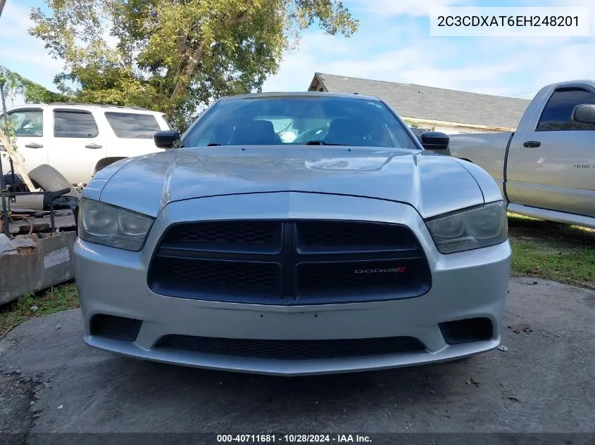 2014 Dodge Charger Police VIN: 2C3CDXAT6EH248201 Lot: 40711681