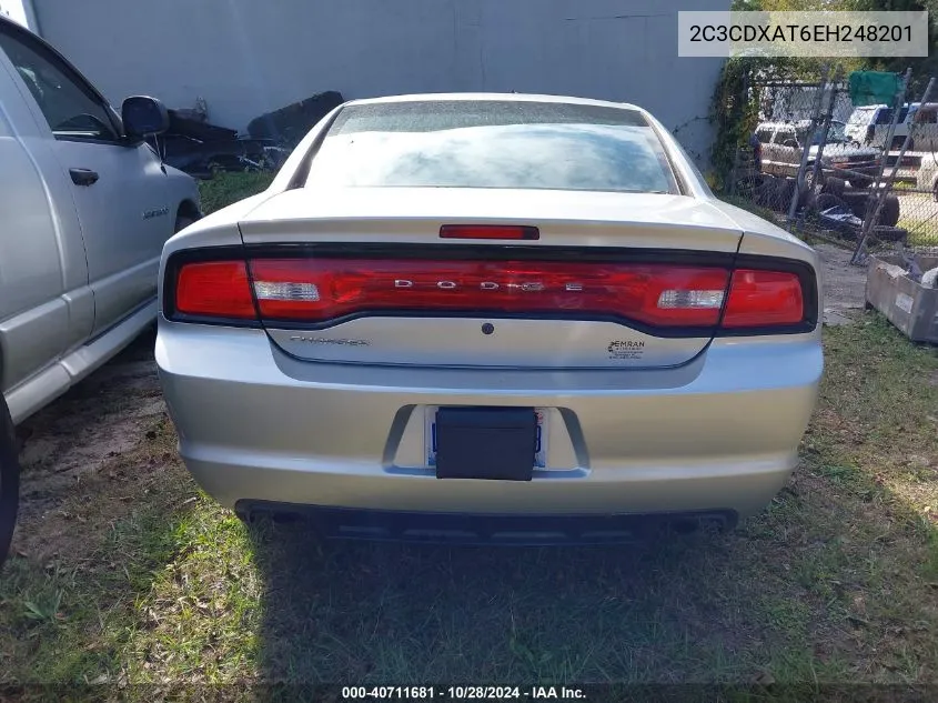 2014 Dodge Charger Police VIN: 2C3CDXAT6EH248201 Lot: 40711681