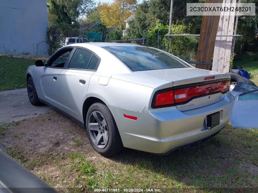 2014 Dodge Charger Police VIN: 2C3CDXAT6EH248201 Lot: 40711681