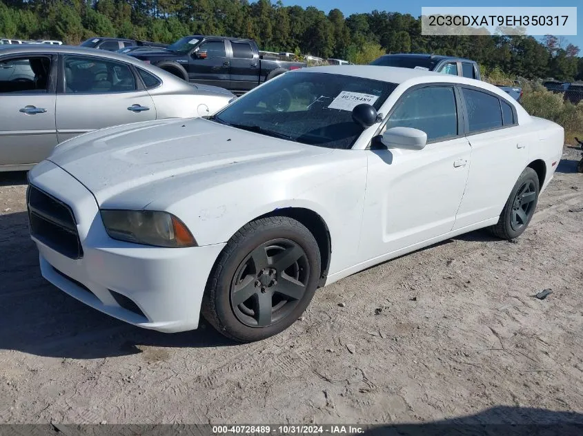 2014 Dodge Charger Police VIN: 2C3CDXAT9EH350317 Lot: 40728489