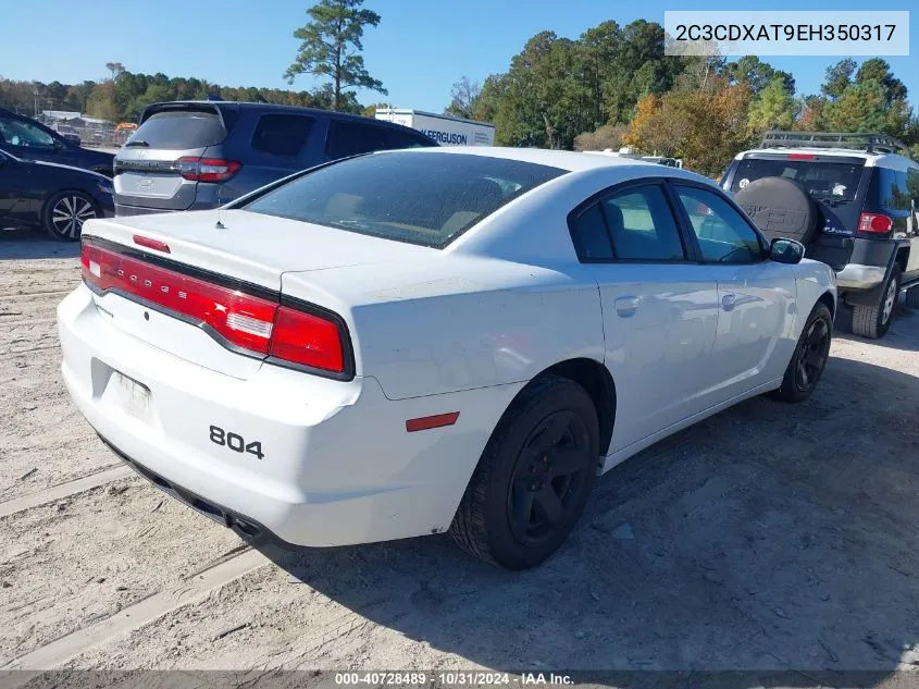 2014 Dodge Charger Police VIN: 2C3CDXAT9EH350317 Lot: 40728489