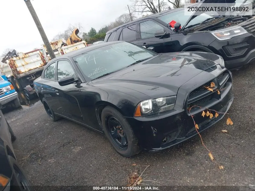 2014 Dodge Charger Police VIN: 2C3CDXAT5EH198892 Lot: 40736104