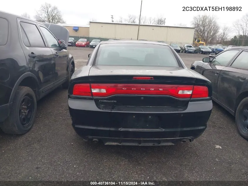 2014 Dodge Charger Police VIN: 2C3CDXAT5EH198892 Lot: 40736104