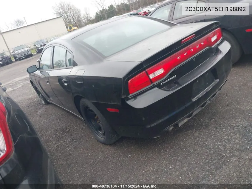 2014 Dodge Charger Police VIN: 2C3CDXAT5EH198892 Lot: 40736104