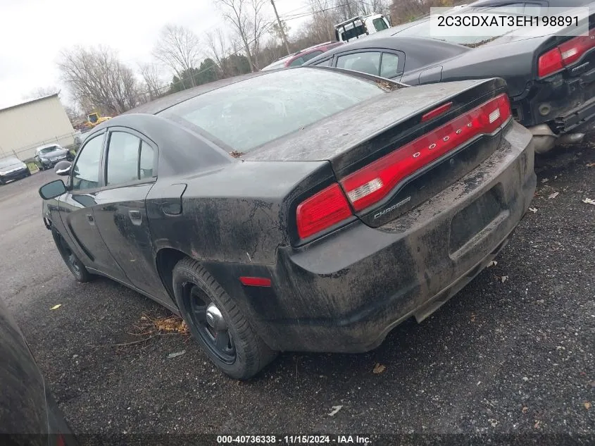 2014 Dodge Charger Police VIN: 2C3CDXAT3EH198891 Lot: 40736338