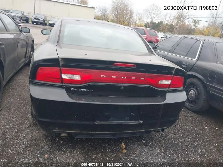 2014 Dodge Charger Police VIN: 2C3CDXAT7EH198893 Lot: 40736443