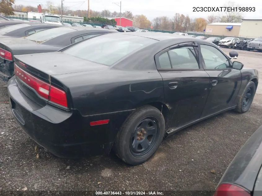 2014 Dodge Charger Police VIN: 2C3CDXAT7EH198893 Lot: 40736443