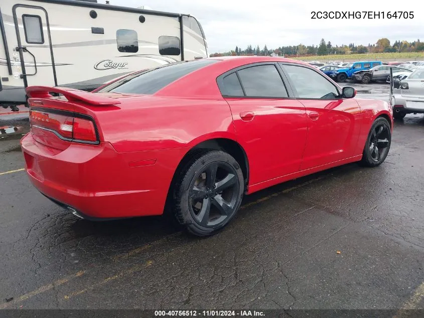 2014 Dodge Charger Sxt VIN: 2C3CDXHG7EH164705 Lot: 40756512