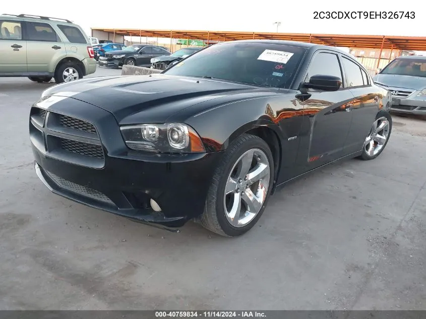 2014 Dodge Charger R/T VIN: 2C3CDXCT9EH326743 Lot: 40759834