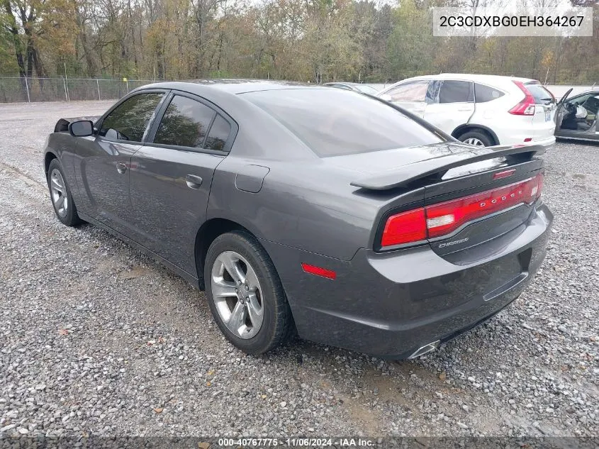 2014 Dodge Charger Se VIN: 2C3CDXBG0EH364267 Lot: 40767775