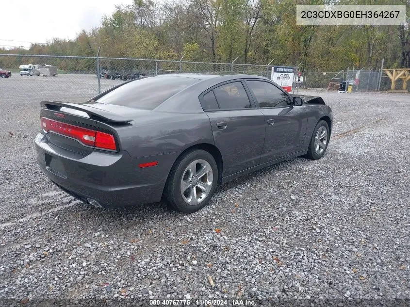 2014 Dodge Charger Se VIN: 2C3CDXBG0EH364267 Lot: 40767775