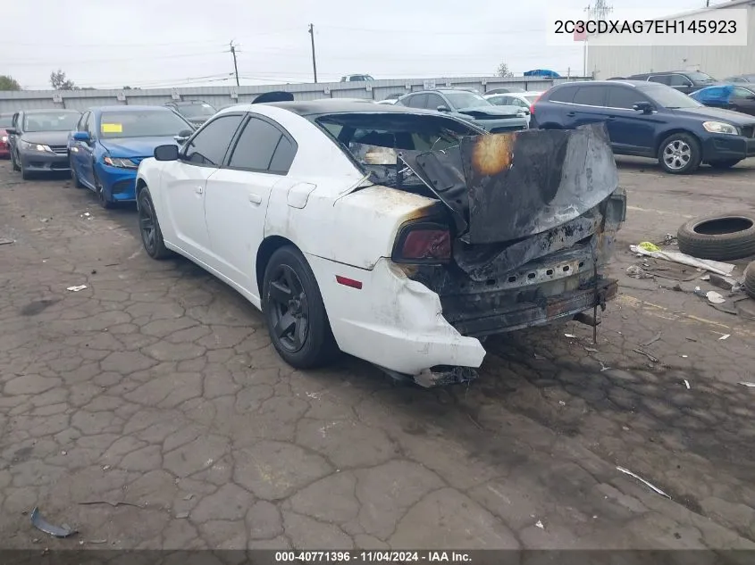 2014 Dodge Charger Police VIN: 2C3CDXAG7EH145923 Lot: 40771396