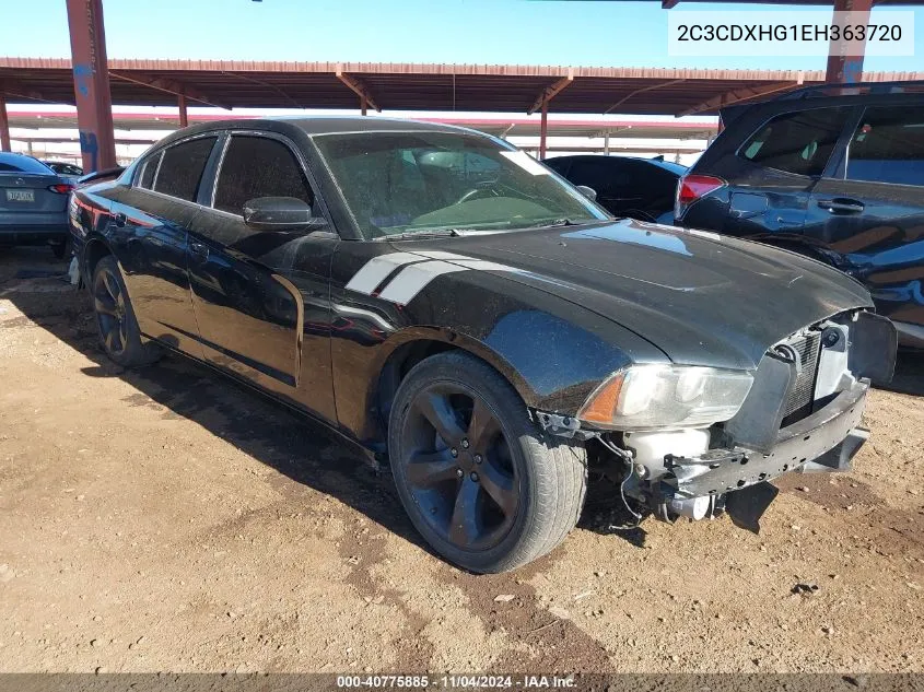 2014 Dodge Charger Sxt Plus VIN: 2C3CDXHG1EH363720 Lot: 40775885