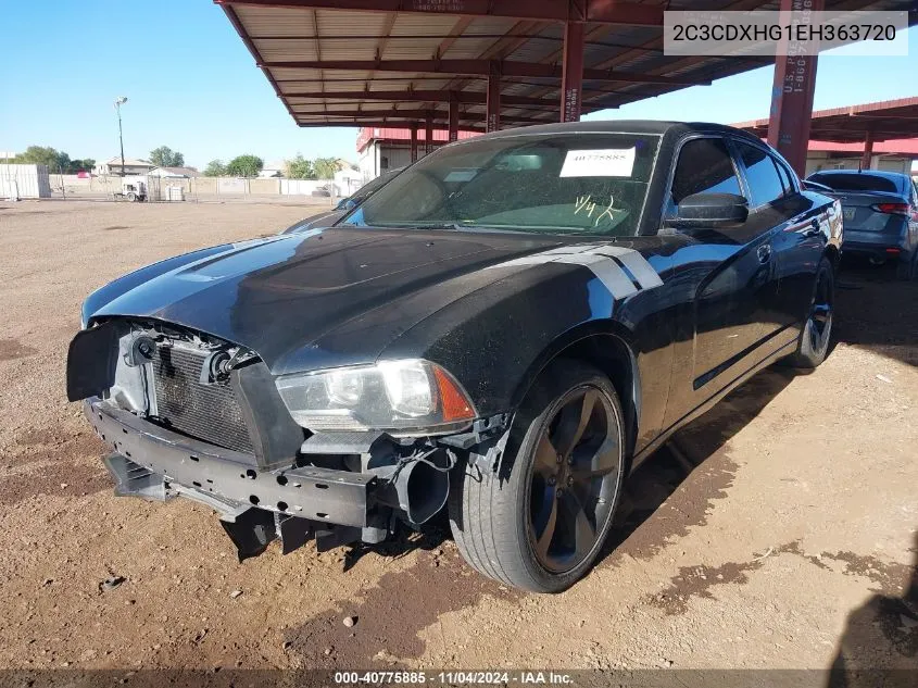 2014 Dodge Charger Sxt Plus VIN: 2C3CDXHG1EH363720 Lot: 40775885