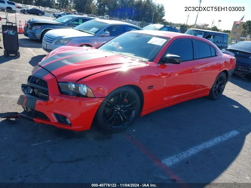 2014 Dodge Charger R/T VIN: 2C3CDXCT5EH103003 Lot: 40776122