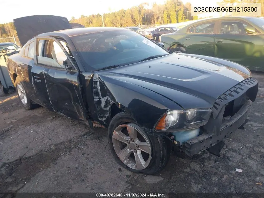 2014 Dodge Charger Se VIN: 2C3CDXBG6EH215300 Lot: 40782645