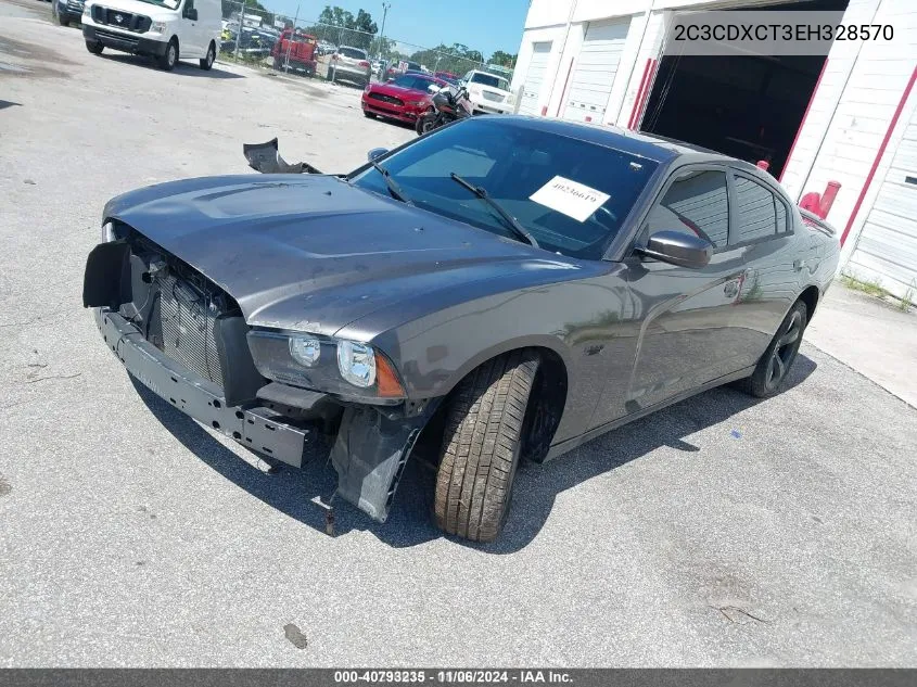 2014 Dodge Charger R/T Plus VIN: 2C3CDXCT3EH328570 Lot: 40793235