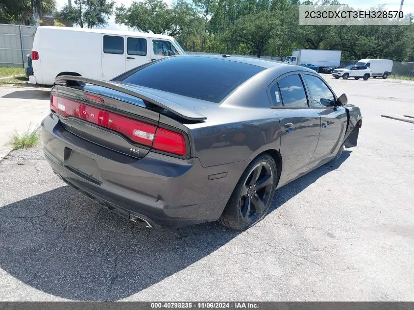 2014 Dodge Charger R/T Plus VIN: 2C3CDXCT3EH328570 Lot: 40793235