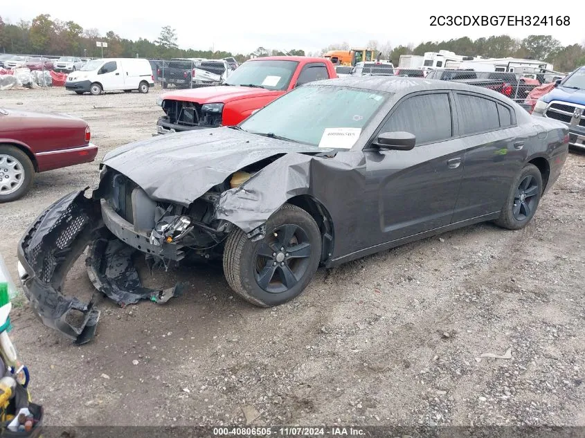 2C3CDXBG7EH324168 2014 Dodge Charger Se