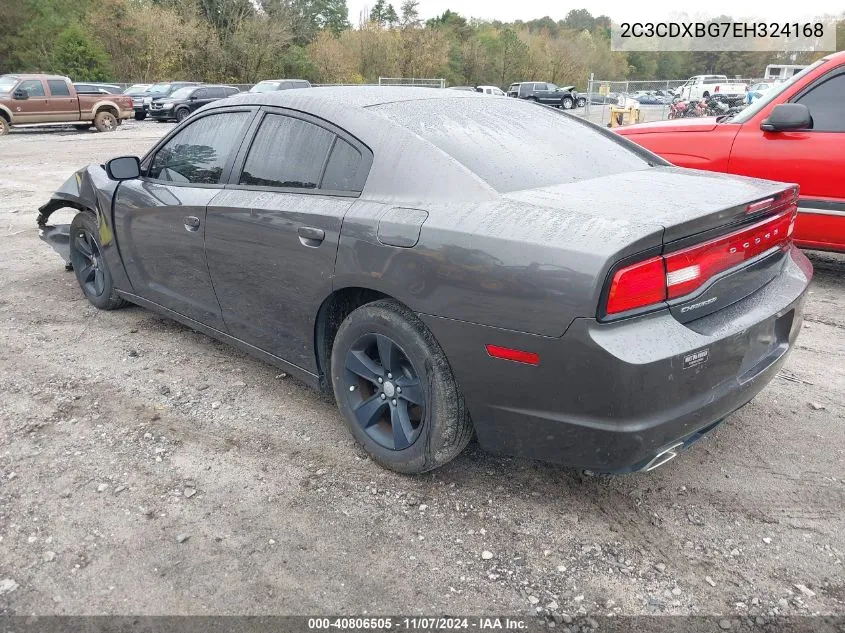 2C3CDXBG7EH324168 2014 Dodge Charger Se