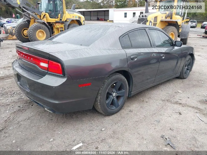 2C3CDXBG7EH324168 2014 Dodge Charger Se