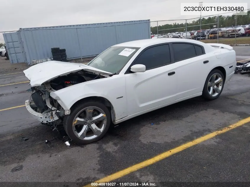 2014 Dodge Charger R/T VIN: 2C3CDXCT1EH330480 Lot: 40815027