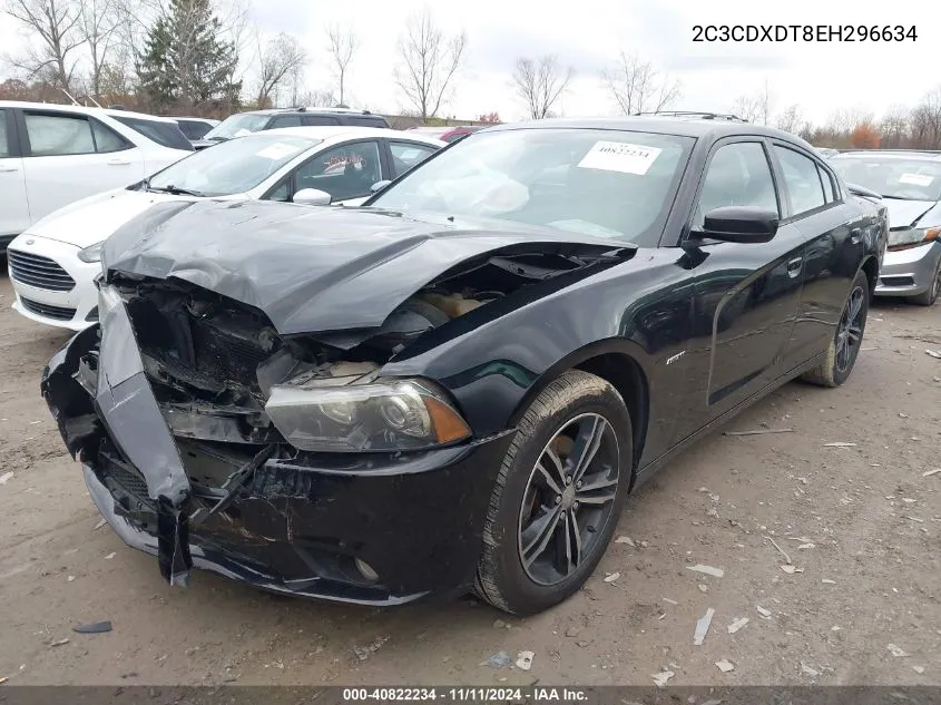 2014 Dodge Charger R/T Plus VIN: 2C3CDXDT8EH296634 Lot: 40822234