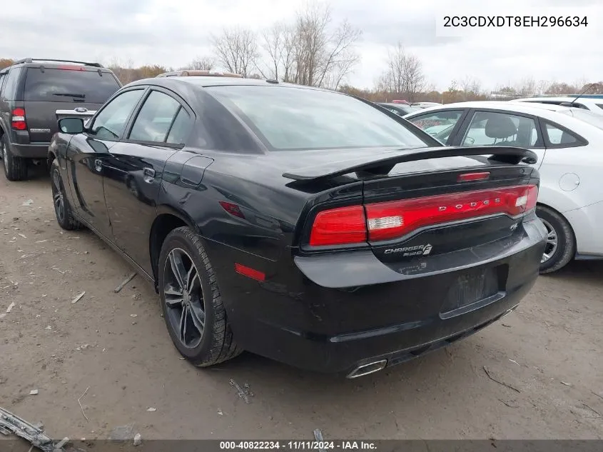 2014 Dodge Charger R/T Plus VIN: 2C3CDXDT8EH296634 Lot: 40822234