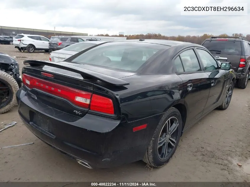 2014 Dodge Charger R/T Plus VIN: 2C3CDXDT8EH296634 Lot: 40822234