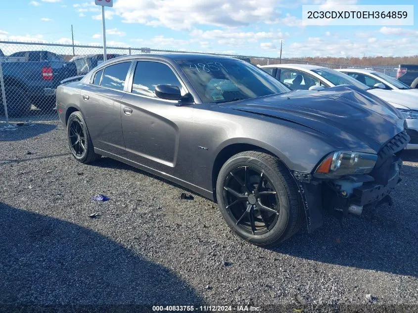 2014 Dodge Charger R/T VIN: 2C3CDXDT0EH364859 Lot: 40833755