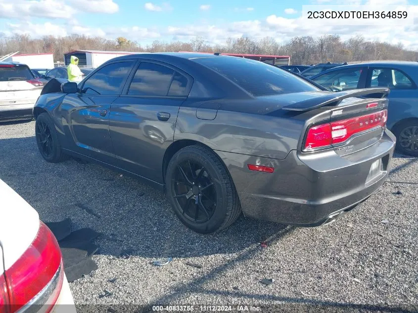 2014 Dodge Charger R/T VIN: 2C3CDXDT0EH364859 Lot: 40833755