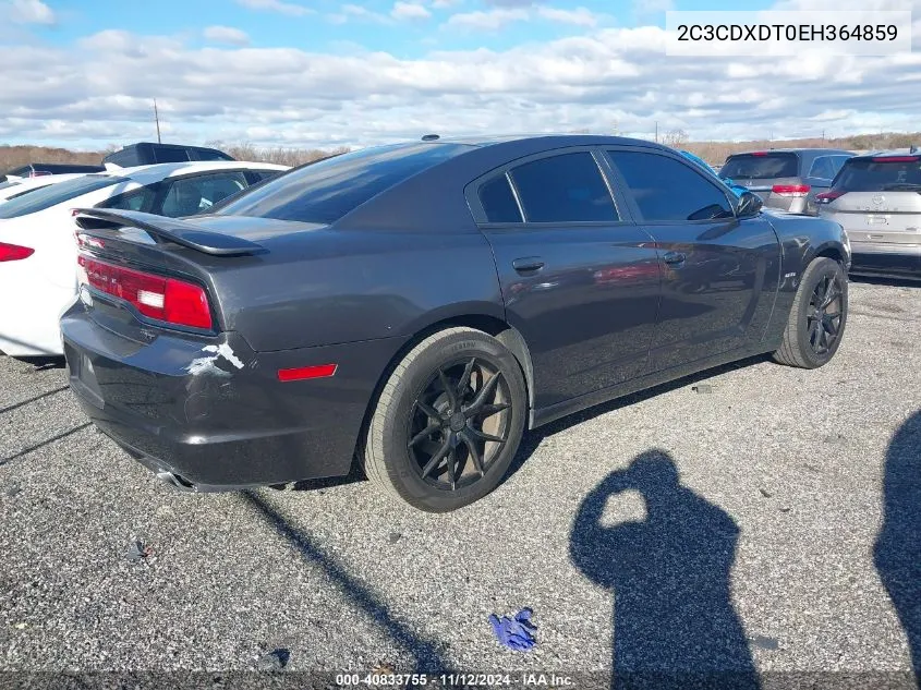 2014 Dodge Charger R/T VIN: 2C3CDXDT0EH364859 Lot: 40833755