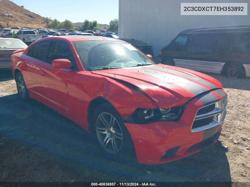 2C3CDXCT7EH353892 2014 Dodge Charger R/T