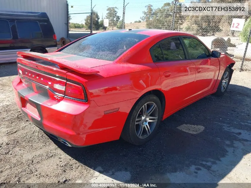 2C3CDXCT7EH353892 2014 Dodge Charger R/T