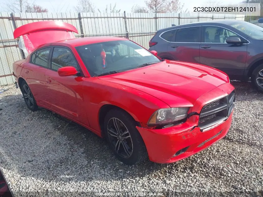 2014 Dodge Charger R/T VIN: 2C3CDXDT2EH124101 Lot: 40837381