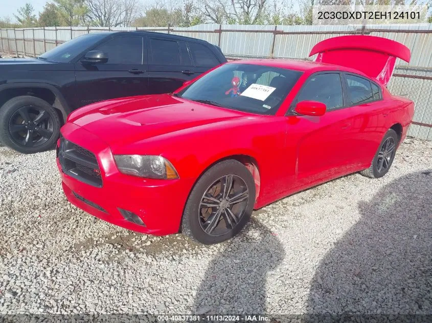 2014 Dodge Charger R/T VIN: 2C3CDXDT2EH124101 Lot: 40837381